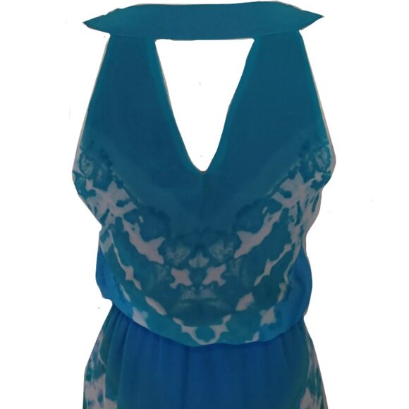 Banana Republic Tie Dye Chevron Sleeveless Maxi Dress - Picture 14 of 14